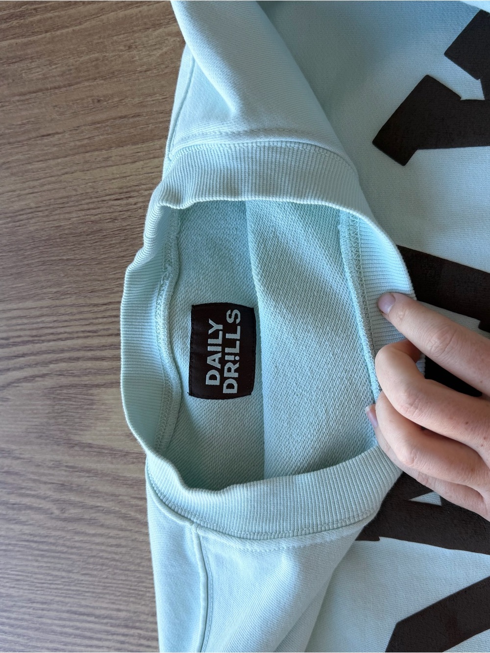 Daily Drills Light Blue Sweatshirt - Picture 3 of 3